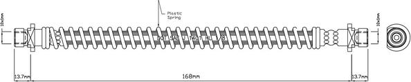 Motaquip VBH1151 - Brake Hose autospares.lv