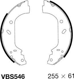 Motaquip VBS546 - Brake Shoe Set autospares.lv