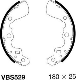 Motaquip VBS529 - Brake Shoe Set autospares.lv