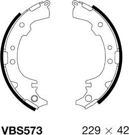 Motaquip VBS573 - Brake Shoe Set autospares.lv