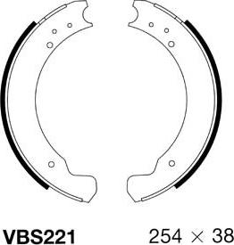 Motaquip VBS221 - Brake Shoe Set autospares.lv