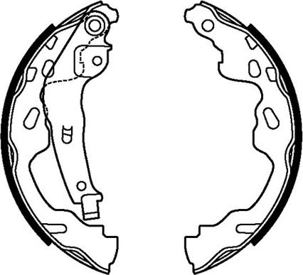 Motaquip VBS700 - Brake Shoe Set autospares.lv