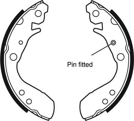 Motaquip VBS708 - Brake Shoe Set autospares.lv