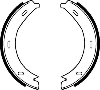 Motaquip VBS712 - Brake Shoe Set, parking brake autospares.lv