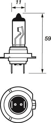 Motaquip VBU499 - Bulb, spotlight autospares.lv