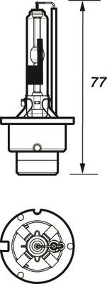 Motaquip VBUD2R - Bulb, spotlight autospares.lv