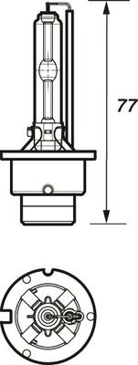 Motaquip VBUD2S - Bulb, spotlight autospares.lv