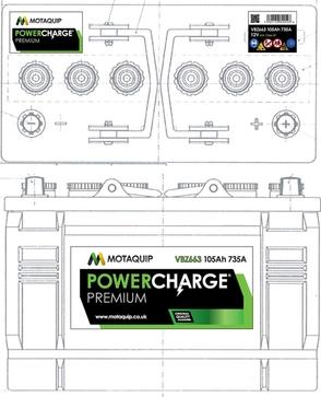 Motaquip VBZ663 - Starter Battery autospares.lv