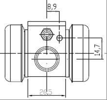Motaquip VWC372 - Wheel Brake Cylinder autospares.lv