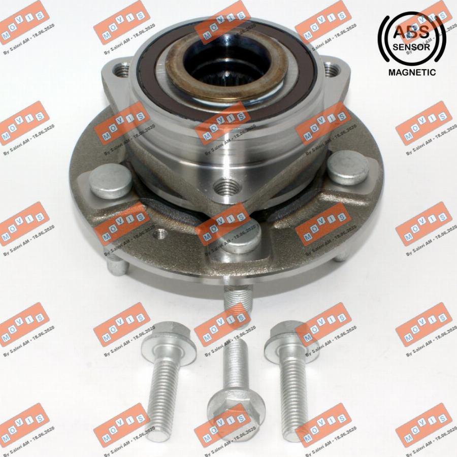 MOVIS ASB2569 - Wheel hub, bearing Kit autospares.lv