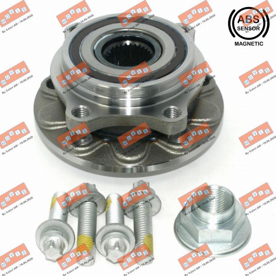 MOVIS ASB2222 - Wheel hub, bearing Kit autospares.lv