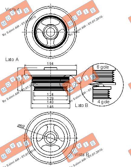 MOVIS AST9029 - Belt Pulley, crankshaft autospares.lv