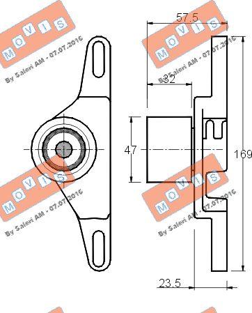 MOVIS AST1457 - Tensioner Pulley, timing belt autospares.lv
