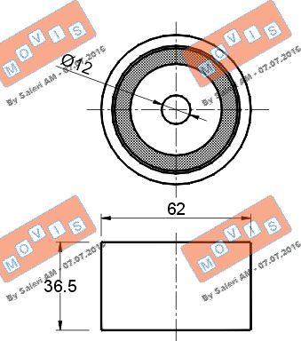 MOVIS AST1403 - Deflection / Guide Pulley, timing belt autospares.lv