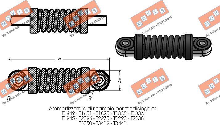 MOVIS AST1641 - Vibration Damper, v-ribbed belt autospares.lv