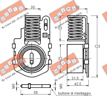 MOVIS AST1113 - Tensioner Pulley, timing belt autospares.lv