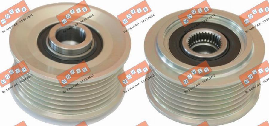 MOVIS AST3525 - Pulley, alternator, freewheel clutch autospares.lv