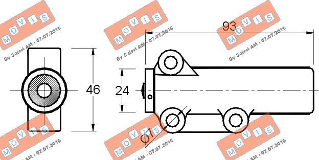 MOVIS AST2146 - Vibration Damper, timing belt autospares.lv