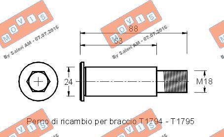 MOVIS AST2374 - Belt Tensioner, v-ribbed belt autospares.lv