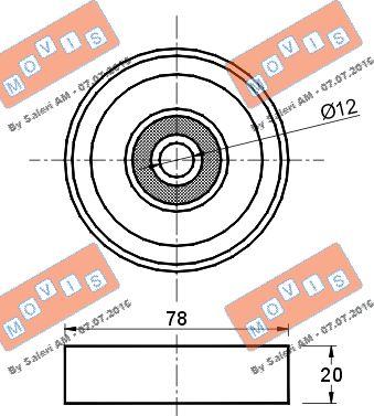 MOVIS AST2269 - Pulley, v-ribbed belt autospares.lv