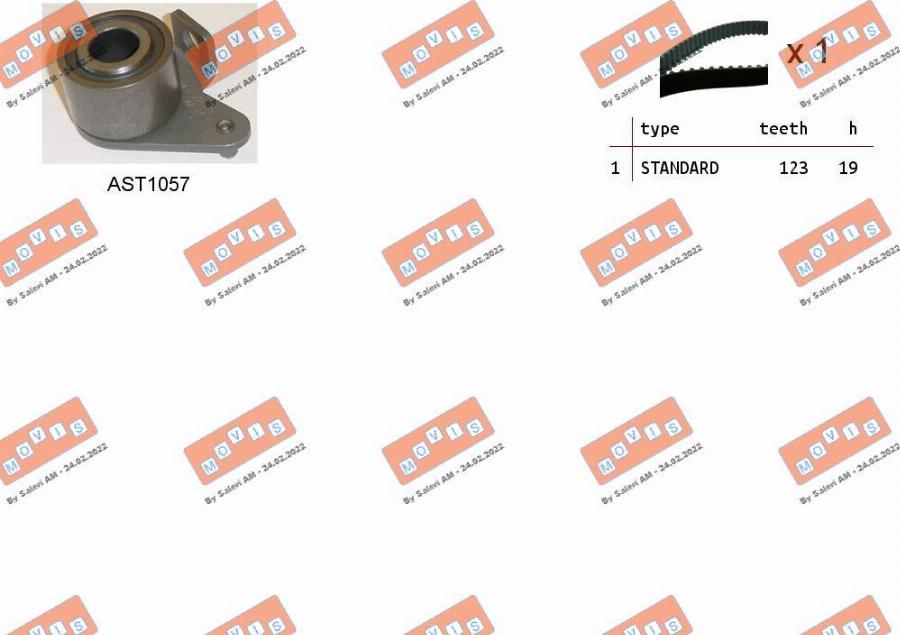 MOVIS ASTK0959 - Timing Belt Set autospares.lv