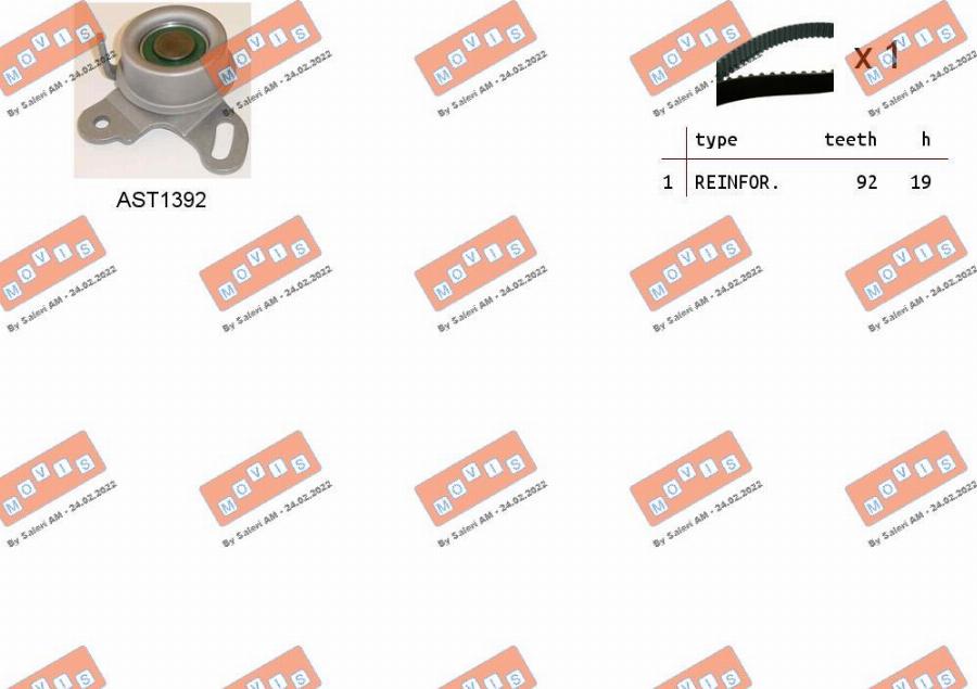 MOVIS ASTK0965 - Timing Belt Set autospares.lv