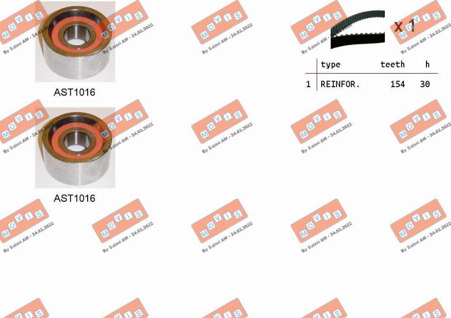 MOVIS ASTK0851 - Timing Belt Set autospares.lv