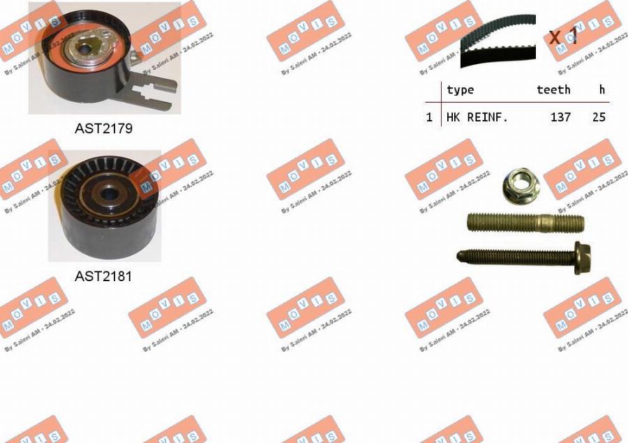 MOVIS ASTK0864 - Timing Belt Set autospares.lv