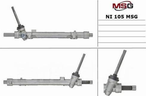 MSG NI 105 - Inner Tie Rod, Axle Joint autospares.lv