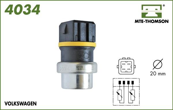 MTE-Thomson 4034 - Sensor, coolant temperature autospares.lv