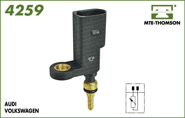 MTE-Thomson 4259 - Sensor, coolant temperature autospares.lv