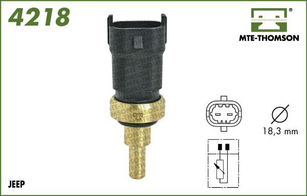 MTE-Thomson 4218 - Sensor, coolant temperature autospares.lv