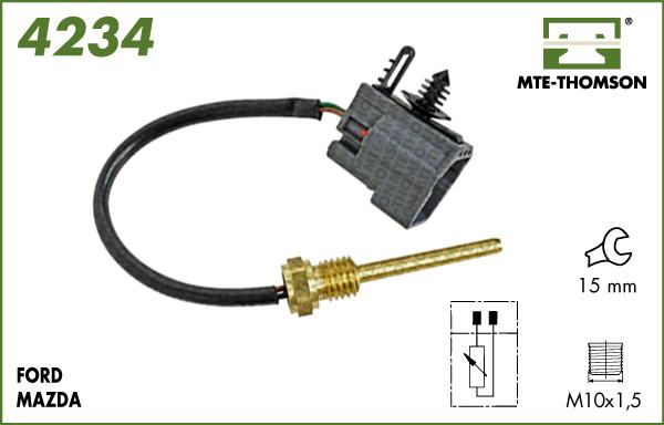 MTE-Thomson 4234 - Sensor, coolant temperature autospares.lv