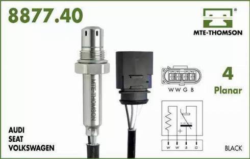 MTE-Thomson 8877.40.090 - Lambda Sensor autospares.lv