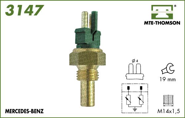 MTE-Thomson 3147 - Sensor, coolant temperature autospares.lv