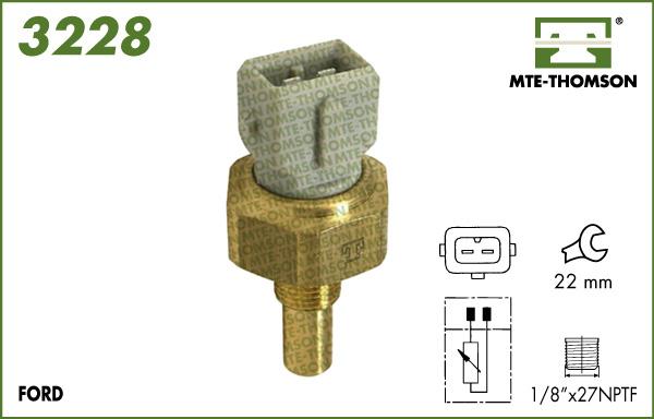 MTE-Thomson 3228 - Sensor, coolant temperature autospares.lv