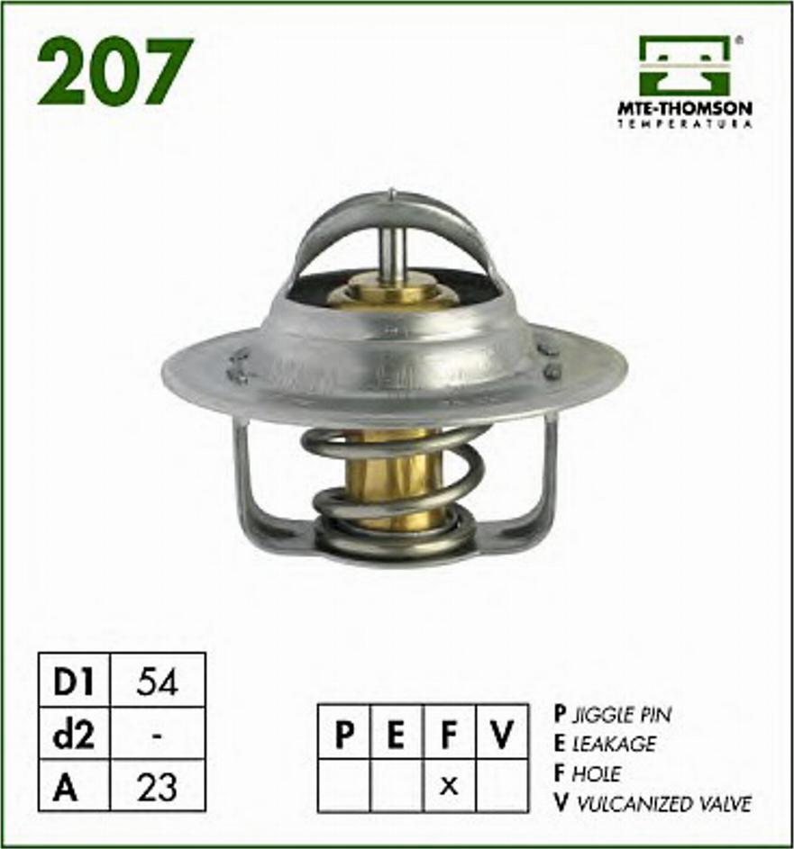 MTE-Thomson 207.87 - Coolant thermostat / housing autospares.lv