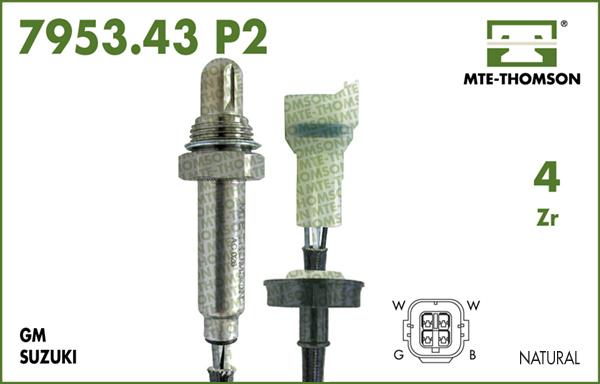 MTE-Thomson 7953.43.057P2 - Lambda Sensor autospares.lv