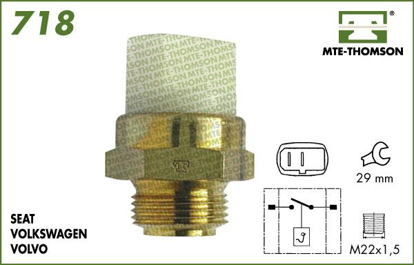 MTE-Thomson 718.88/79 - Temperature Switch, radiator / air conditioner fan autospares.lv