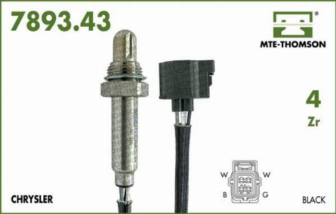 MTE-Thomson 7893.43.030 - Lambda Sensor autospares.lv