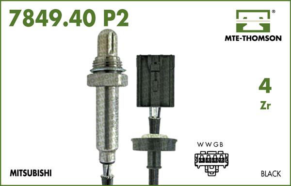 MTE-Thomson 7849.40.048P2 - Lambda Sensor autospares.lv