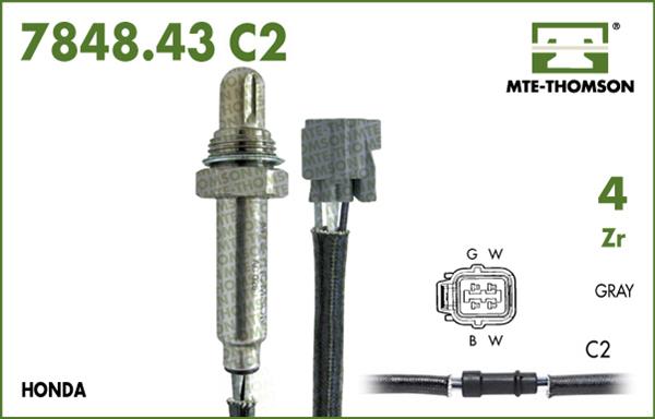 MTE-Thomson 7848.43.063C2 - Lambda Sensor autospares.lv