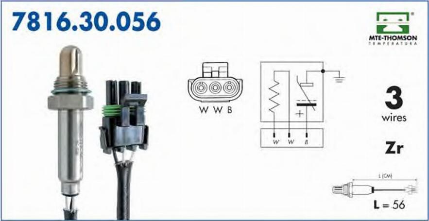 MTE-Thomson 781630056 - Lambda Sensor autospares.lv