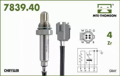 MTE-Thomson 7839.40.043 - Lambda Sensor autospares.lv