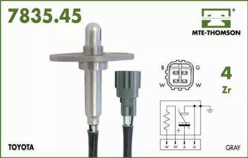 MTE-Thomson 7835.45.047 - Lambda Sensor autospares.lv