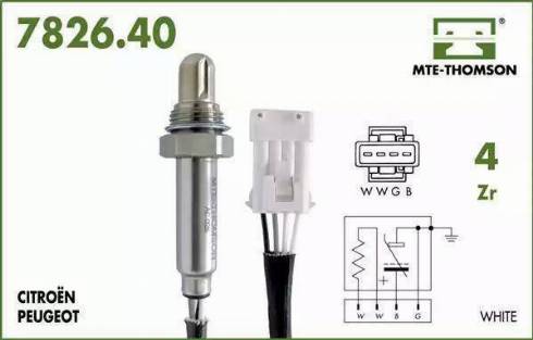 MTE-Thomson 7826.40.063 - Lambda Sensor autospares.lv