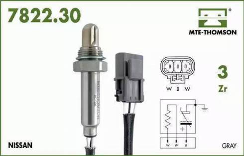 MTE-Thomson 7822.30.038 - Lambda Sensor autospares.lv