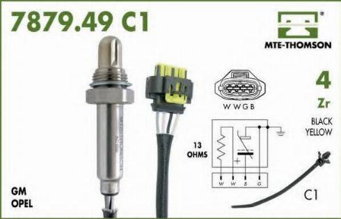 MTE-Thomson 7879.49.057C1 - Lambda Sensor autospares.lv