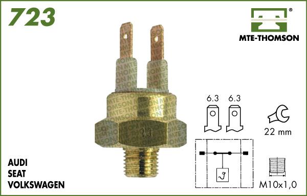 MTE-Thomson 723.65/55 - Temperature Switch, radiator / air conditioner fan autospares.lv