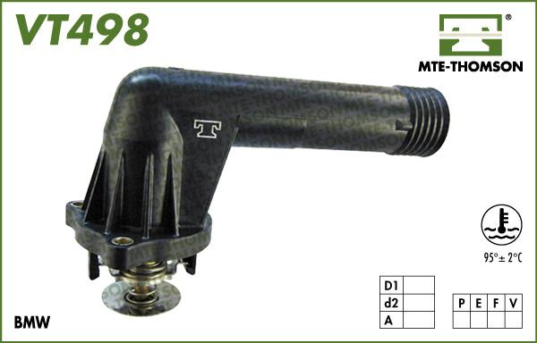 MTE-Thomson VT498.95 - Coolant thermostat / housing autospares.lv